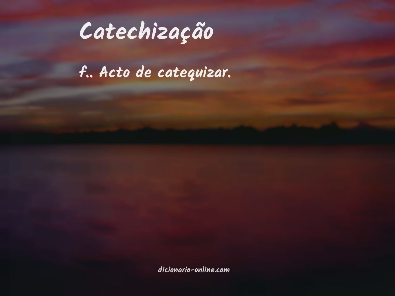 Significado de catechização