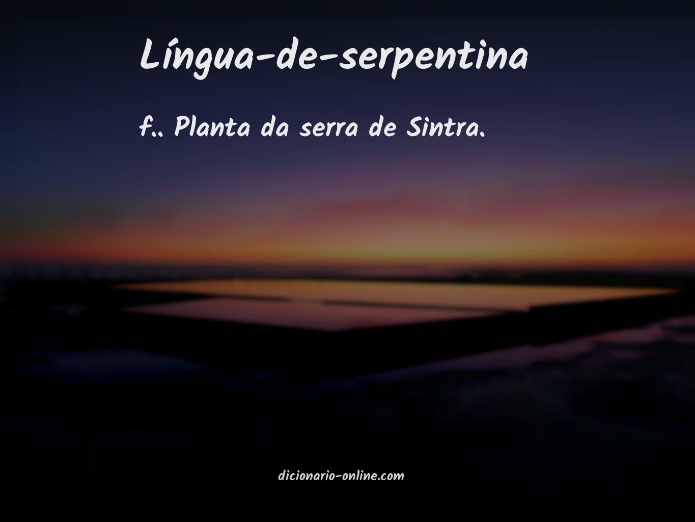 Significado de língua-de-serpentina