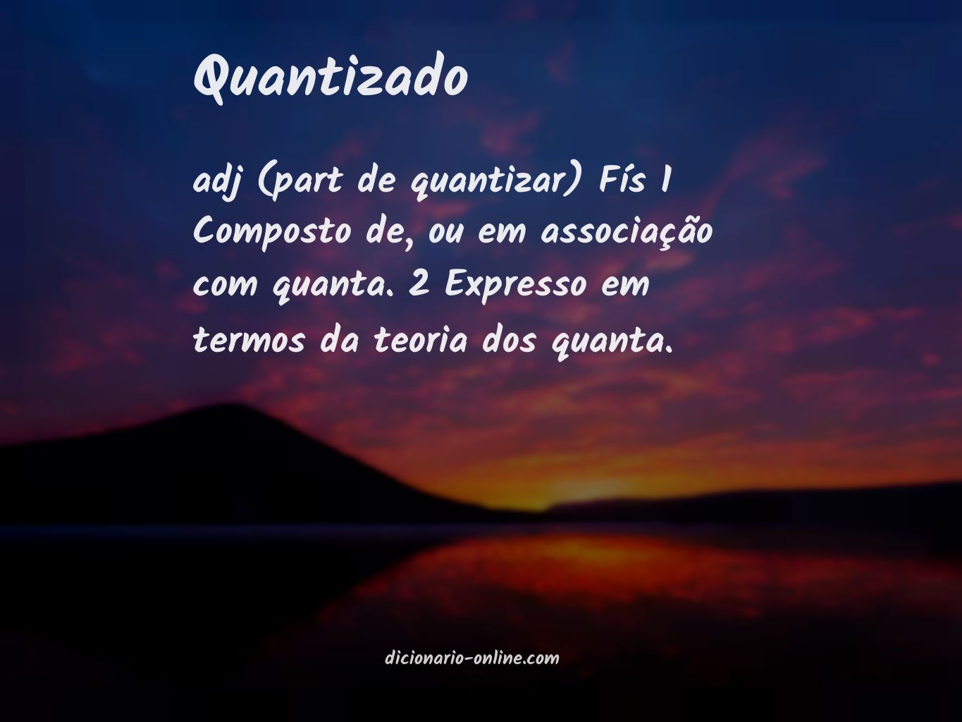 Significado de quantizado