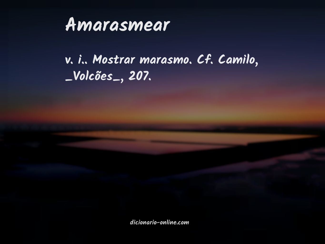 Significado de amarasmear