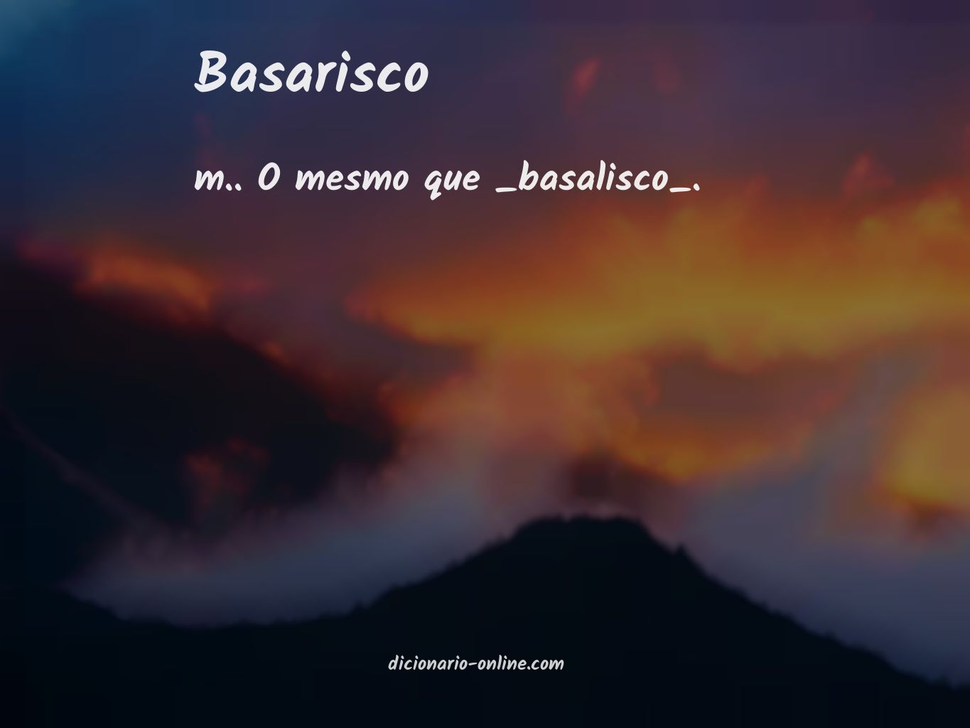 Significado de basarisco