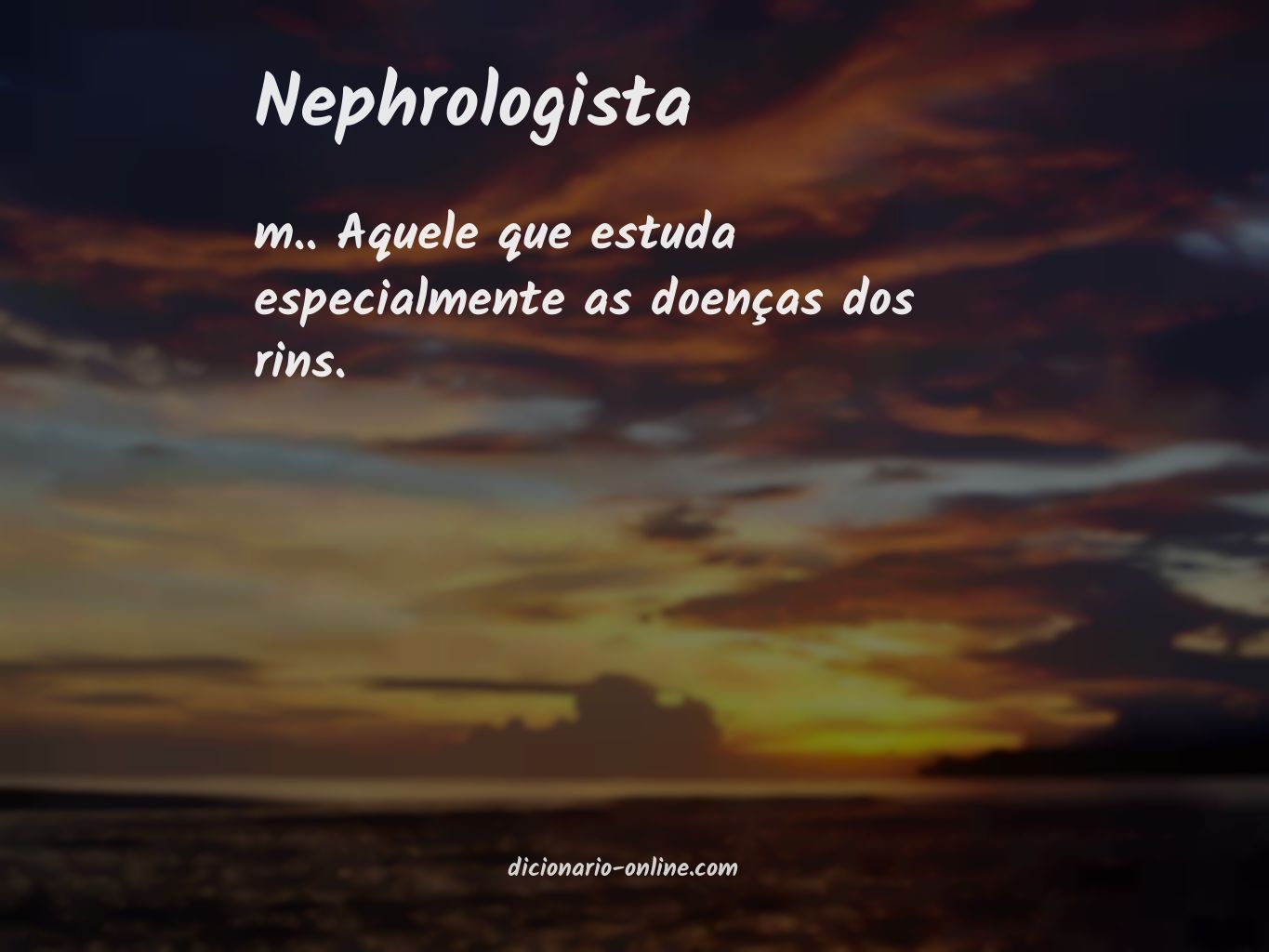 Significado de nephrologista