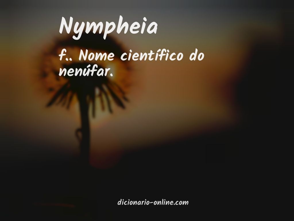 Significado de nympheia