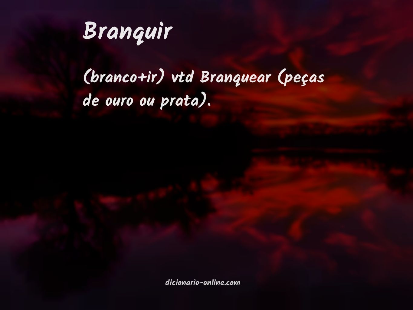 Significado de branquir