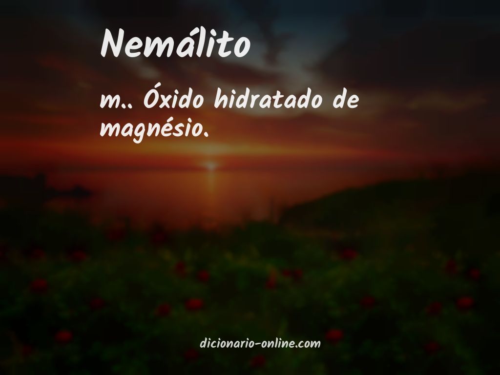 Significado de nemálito