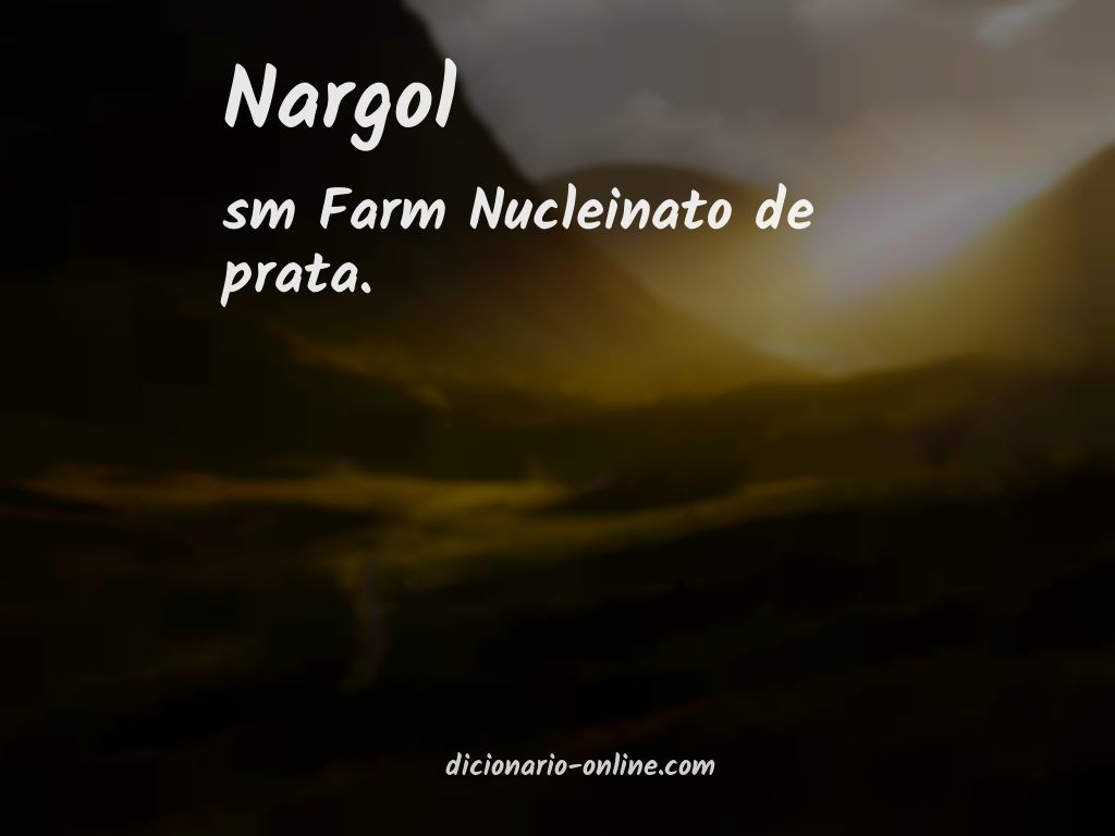 Significado de nargol