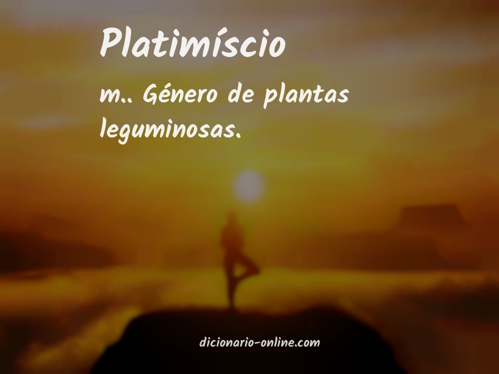 Significado de platimíscio