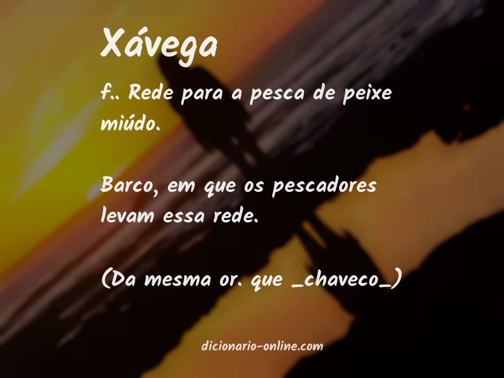 Significado de xávega