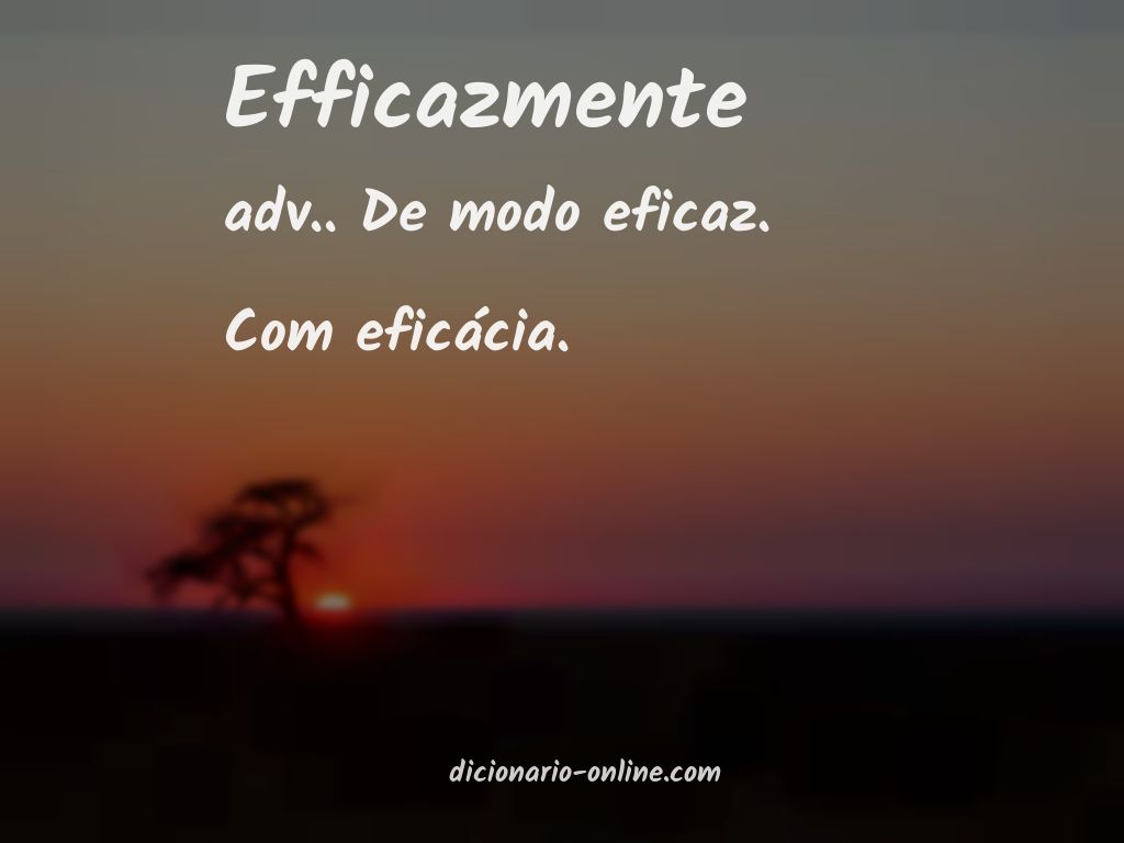 Significado de efficazmente