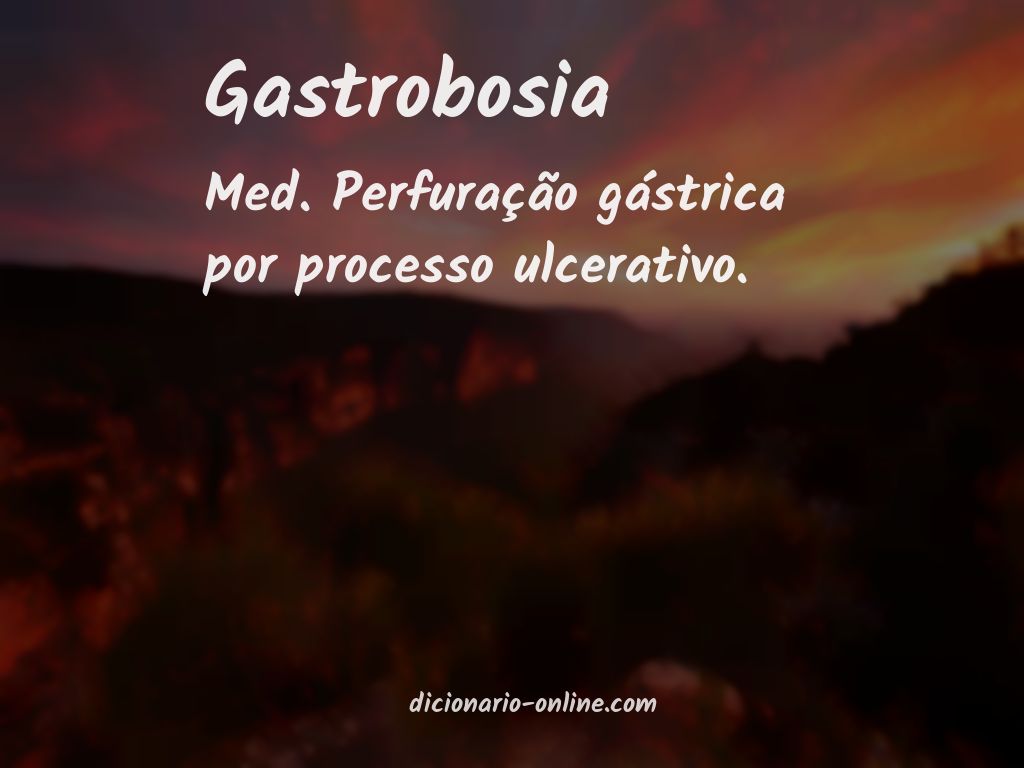 Significado de gastrobosia