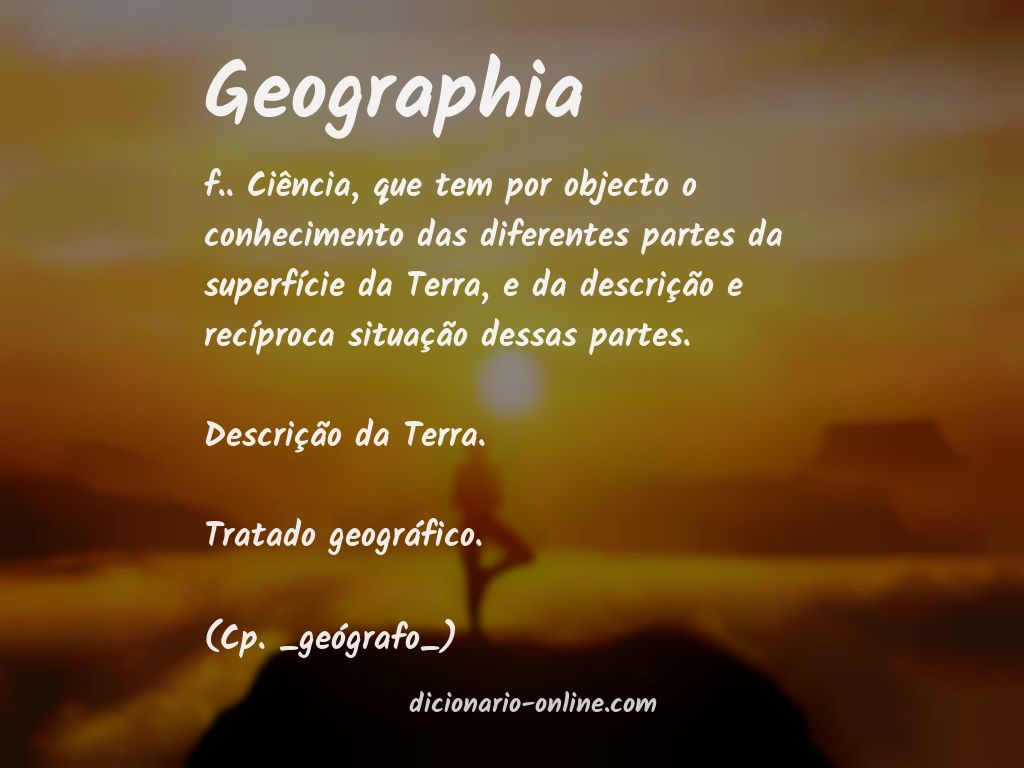 Significado de geographia