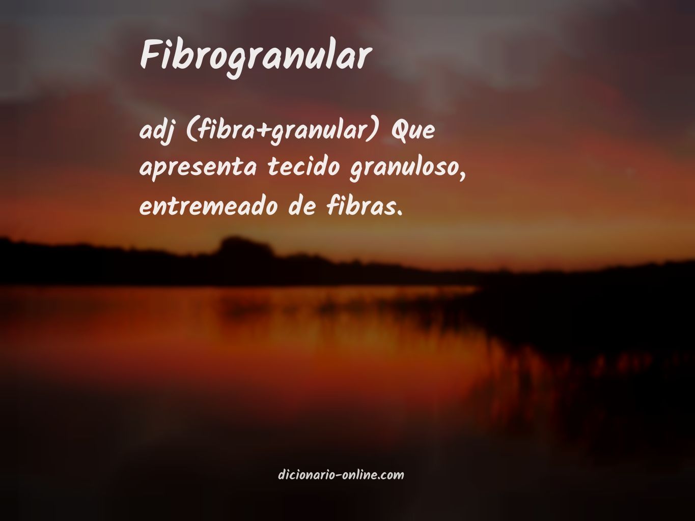 Significado de fibrogranular