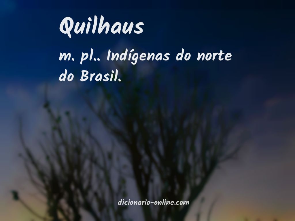 Significado de quilhaus