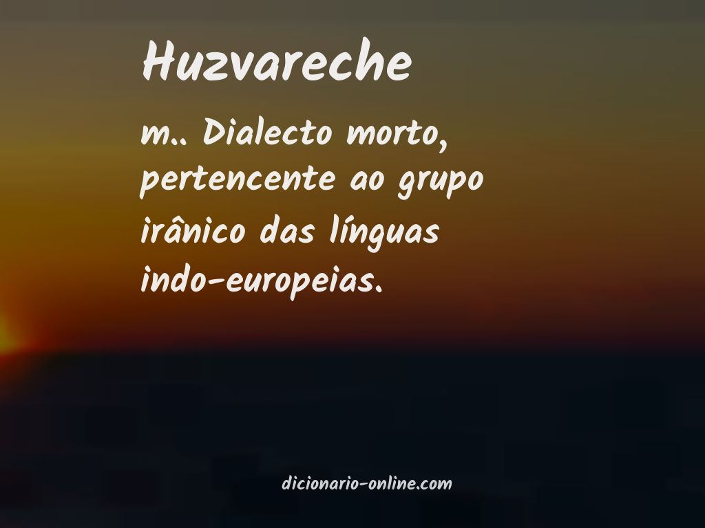 Significado de huzvareche