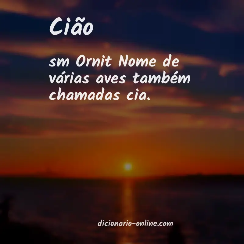 Significado de cião