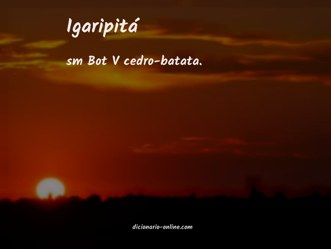 Significado de igaripitá