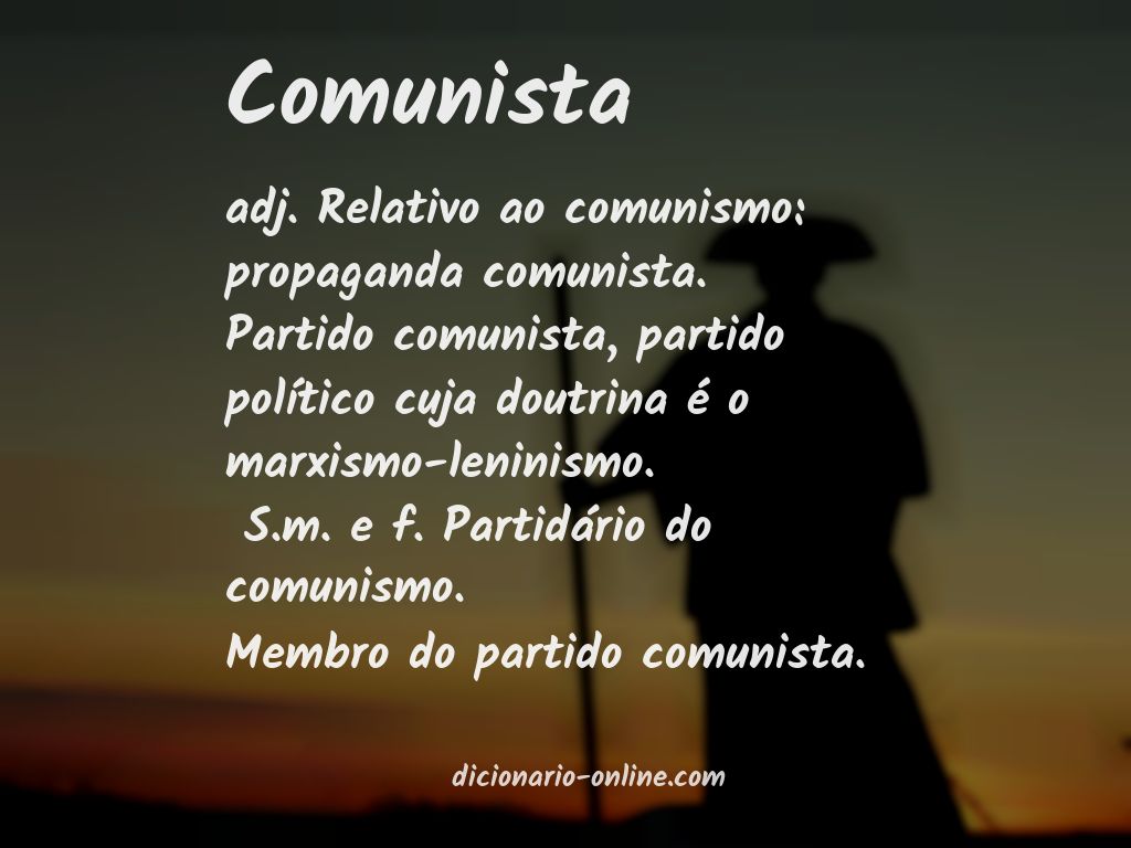 Significado de comunista