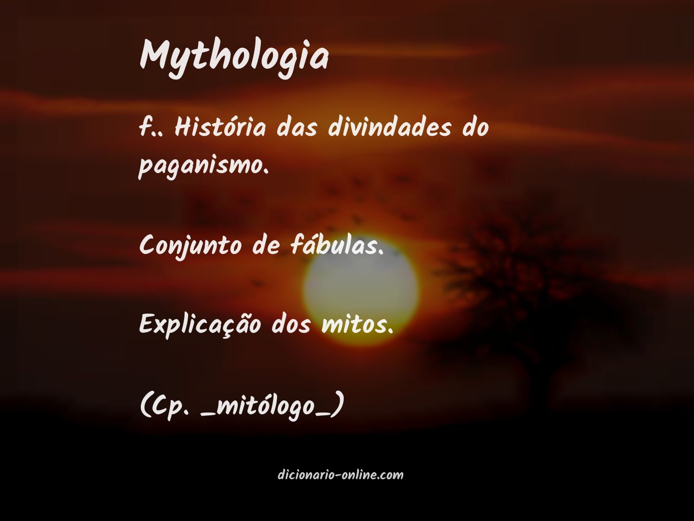 Significado de mythologia