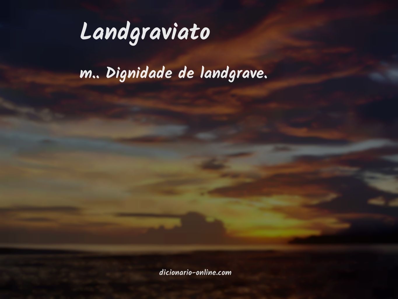 Significado de landgraviato