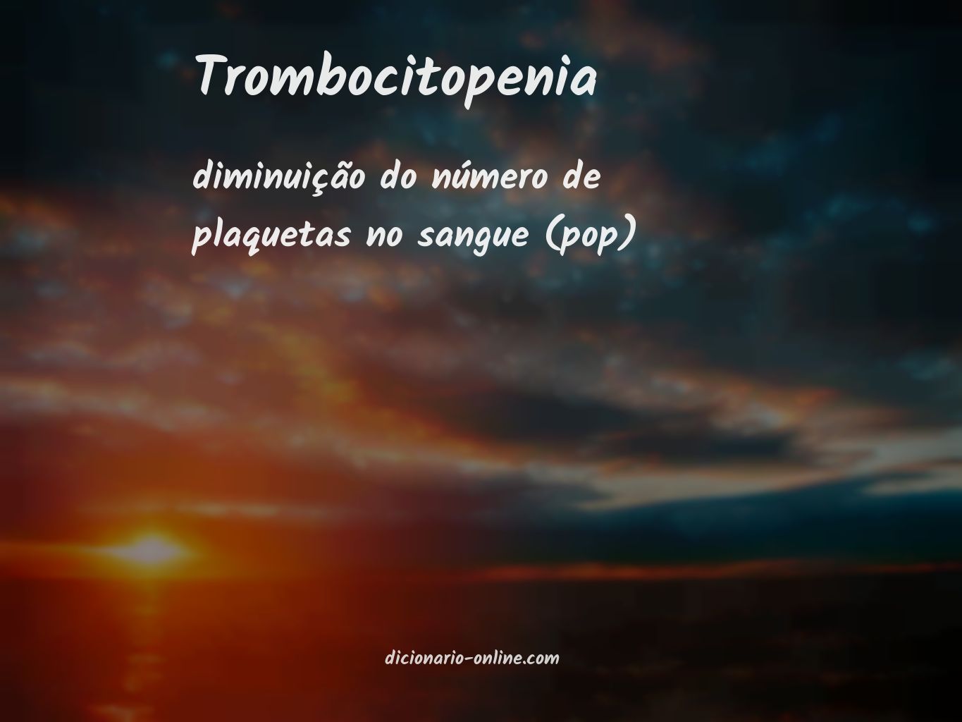Significado de trombocitopenia