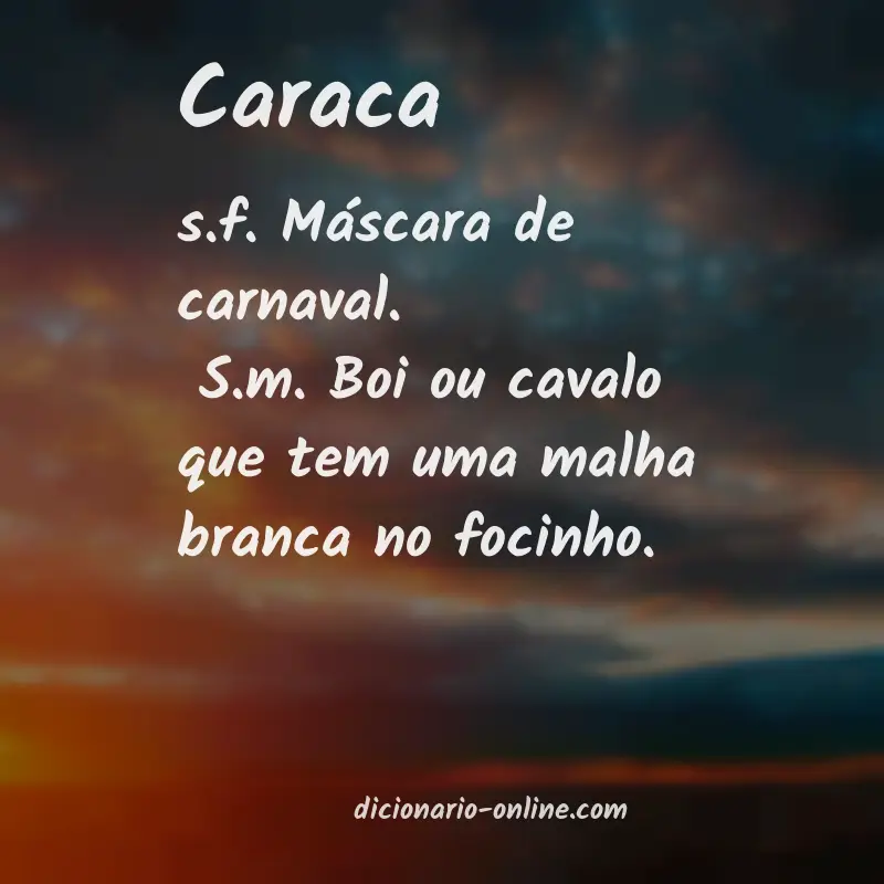 Significado de caraca