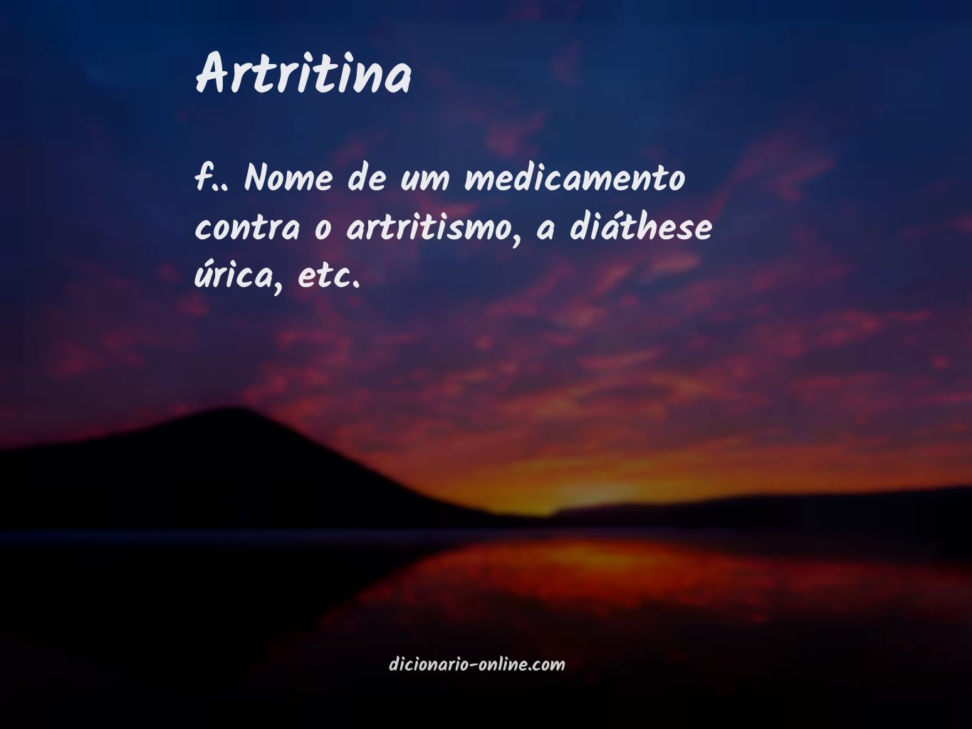 Significado de artritina