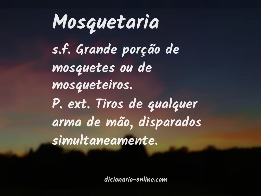 Significado de mosquetaria