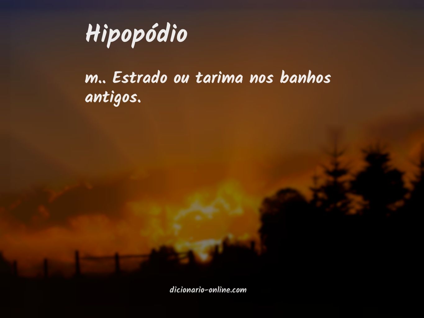 Significado de hipopódio