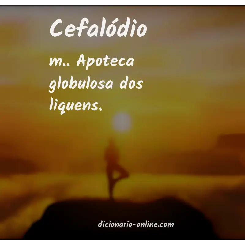 Significado de cefalódio