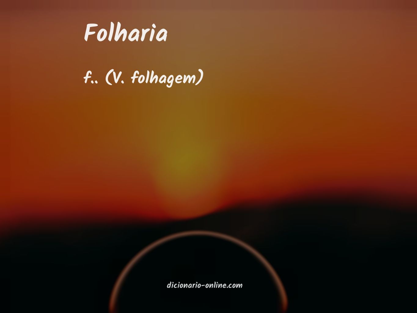 Significado de folharia