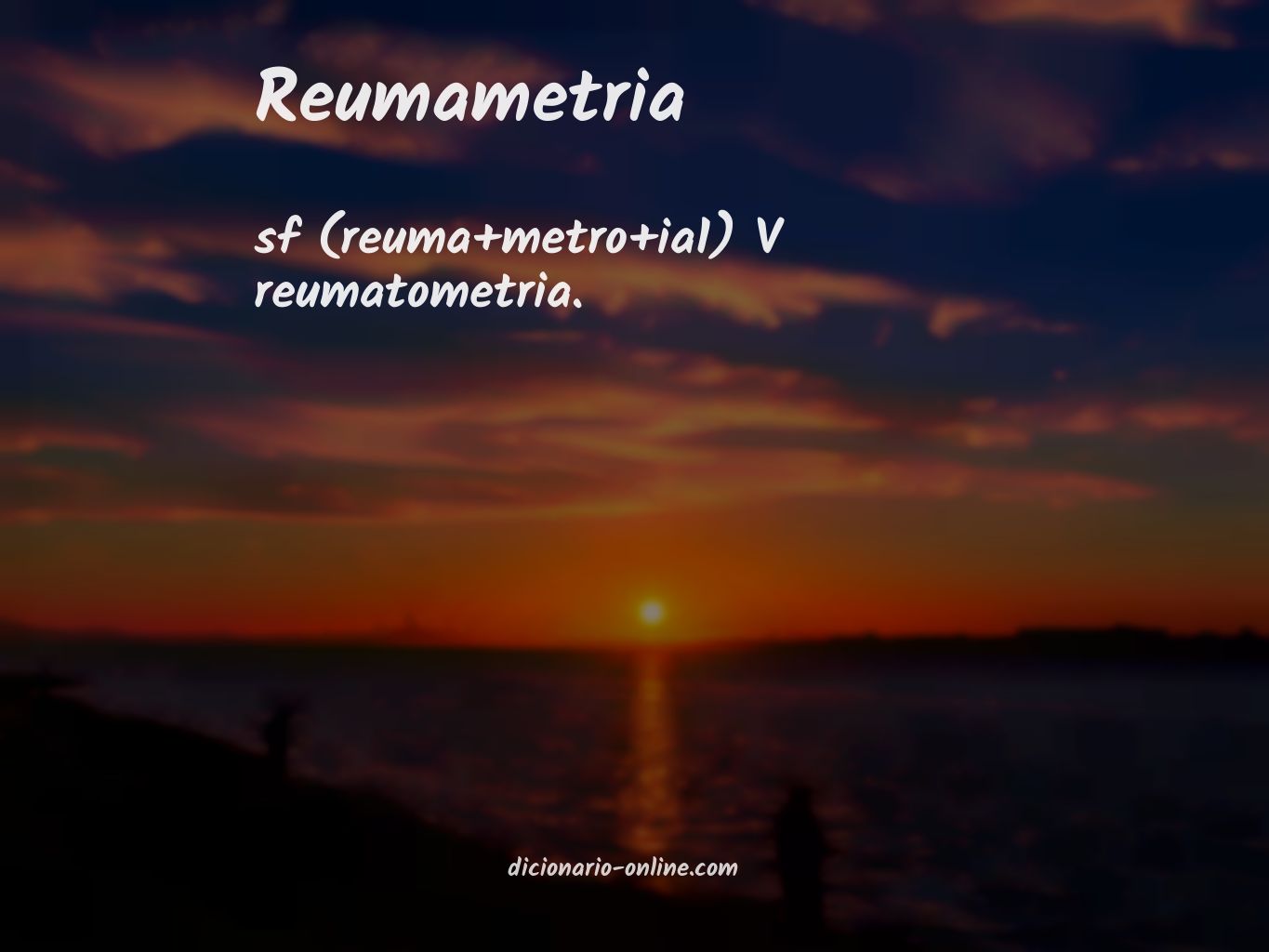 Significado de reumametria