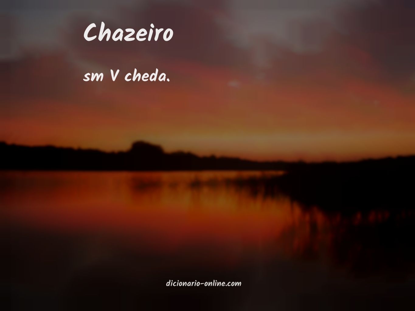 Significado de chazeiro