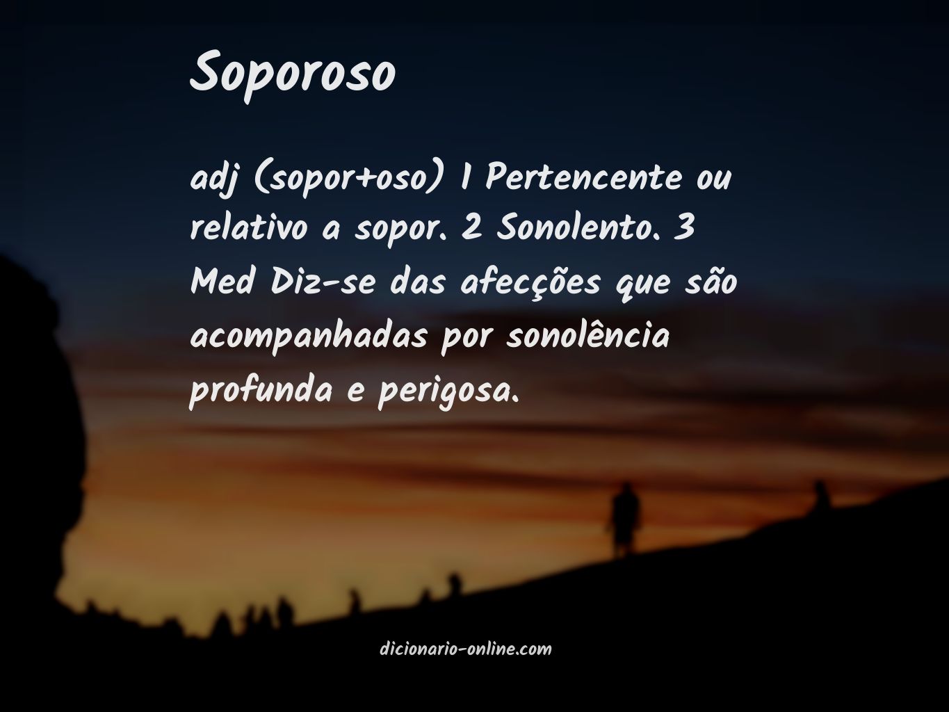 Significado de soporoso