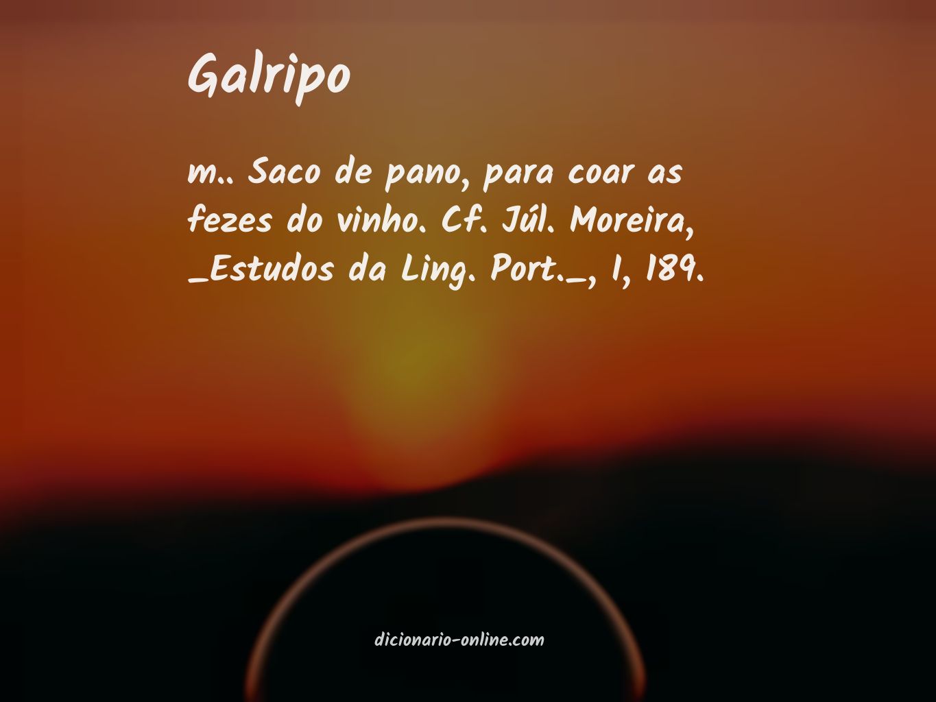 Significado de galripo