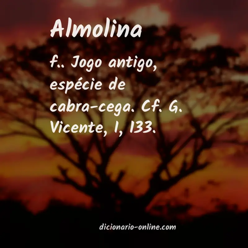 Significado de almolina