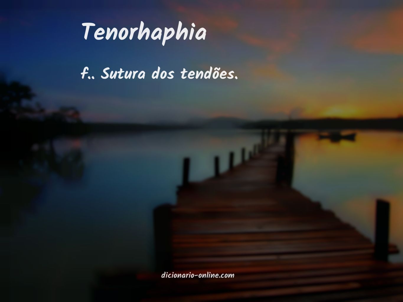 Significado de tenorhaphia