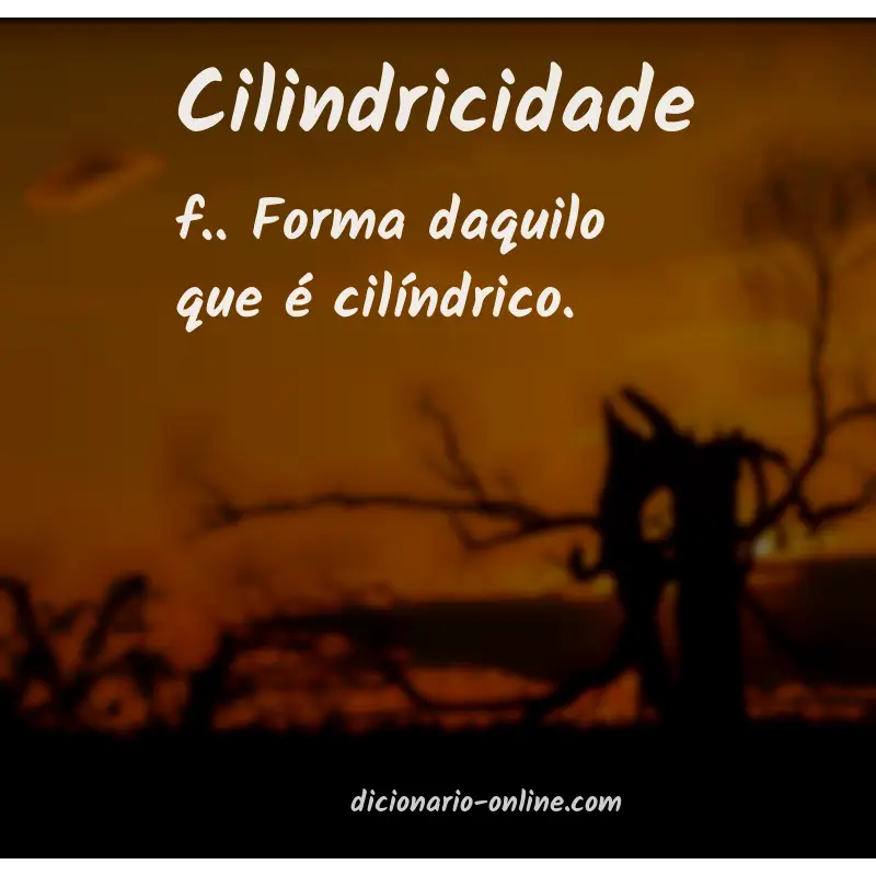 Significado de cilindricidade