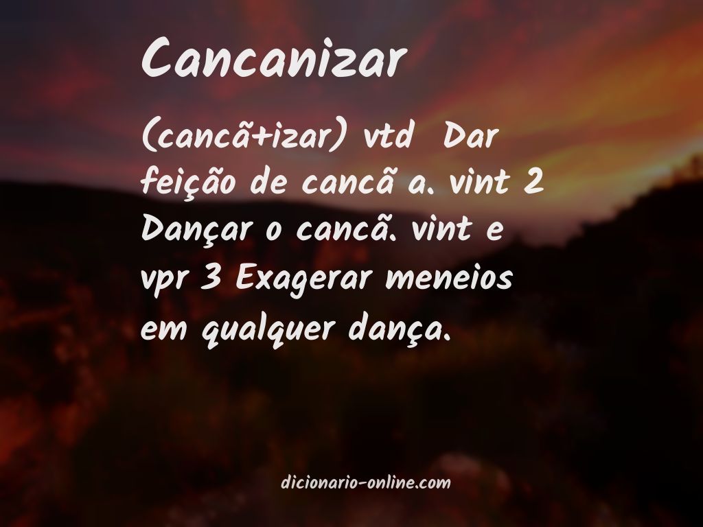 Significado de cancanizar