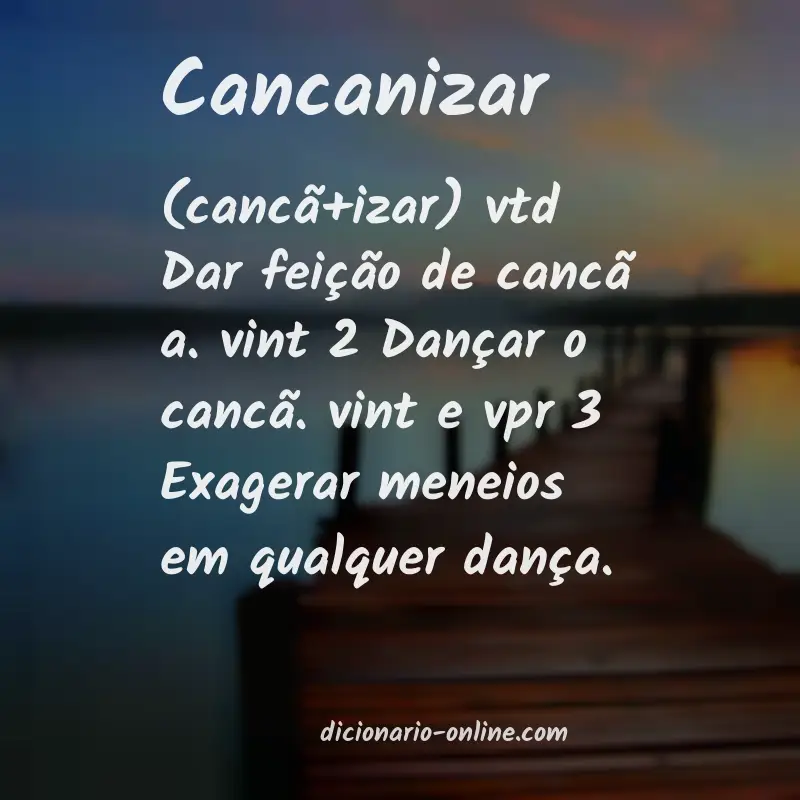 Significado de cancanizar