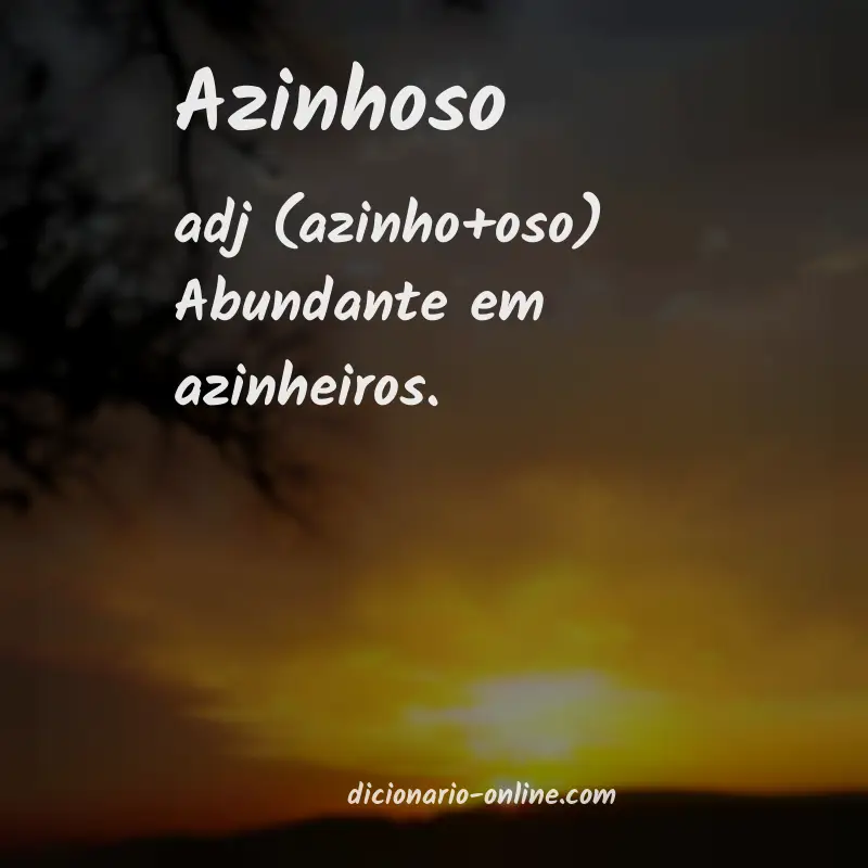 Significado de azinhoso