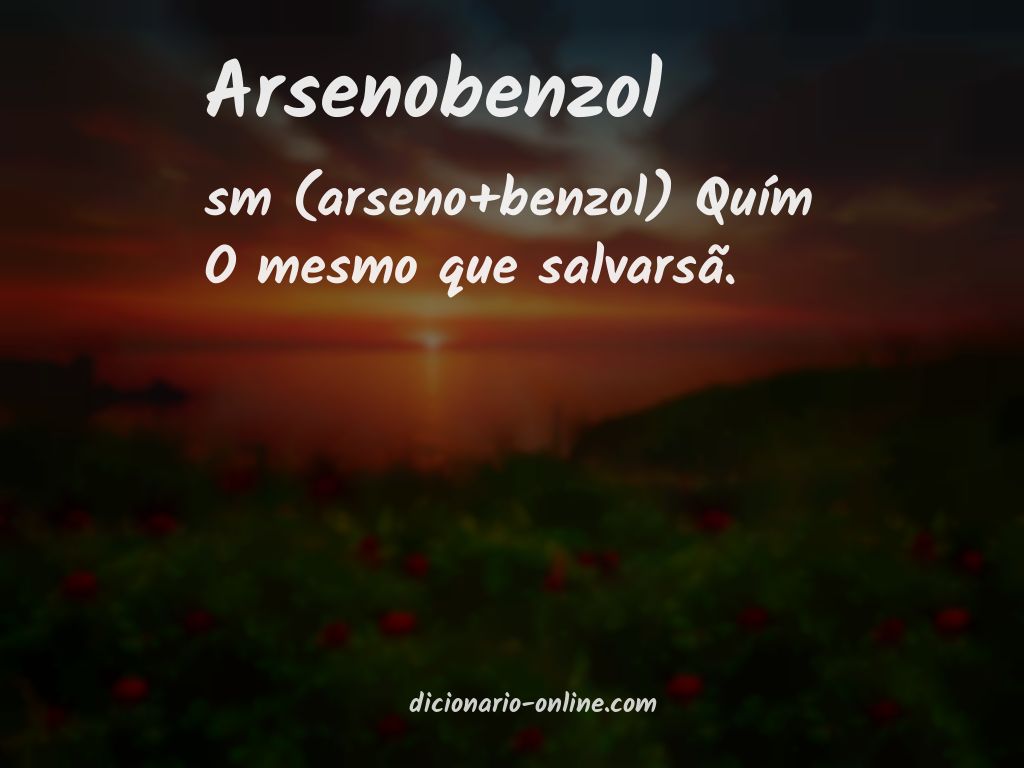 Significado de arsenobenzol