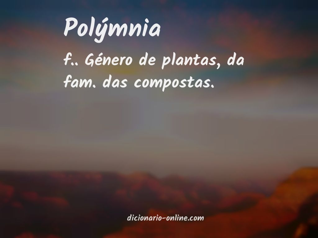 Significado de polýmnia