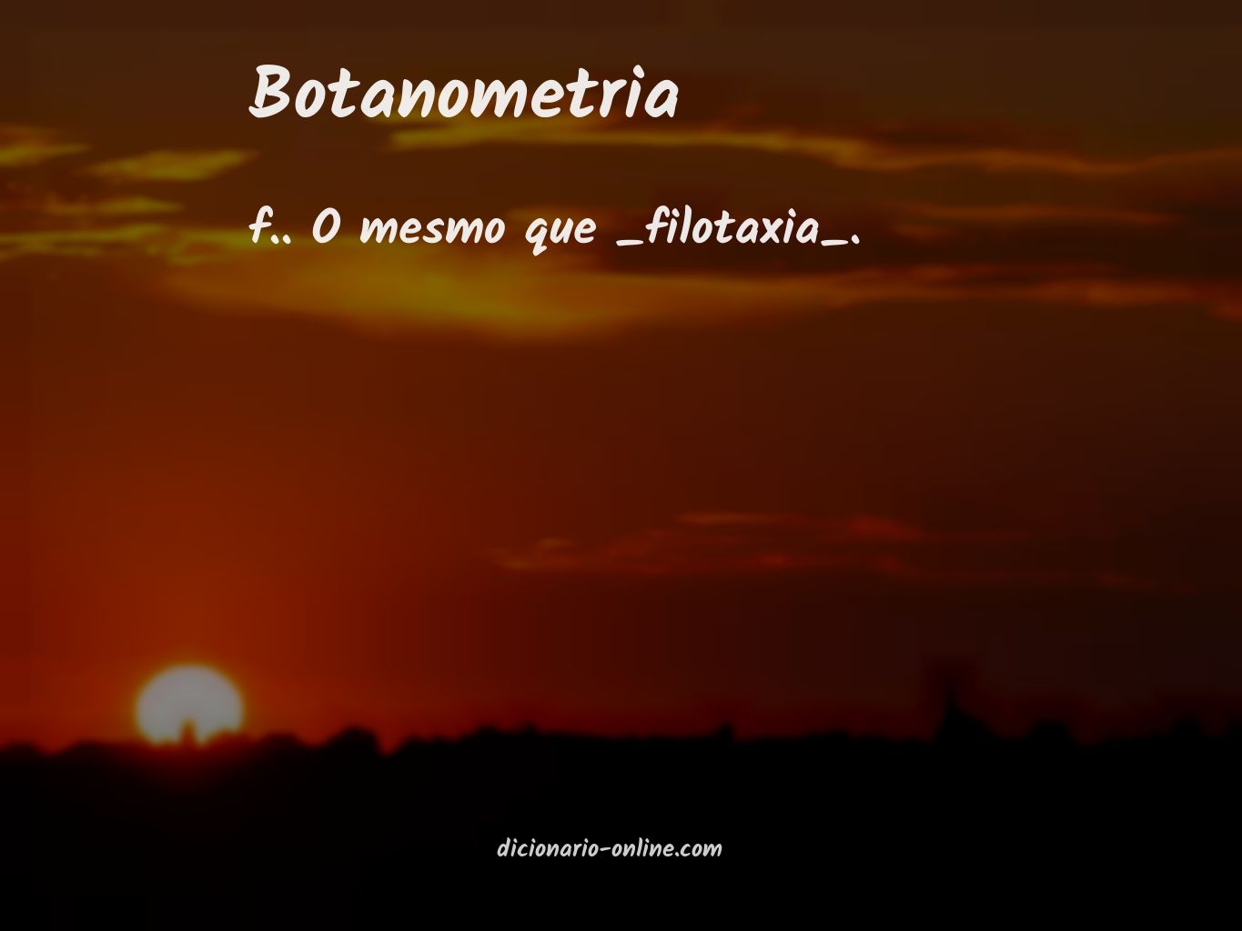 Significado de botanometria