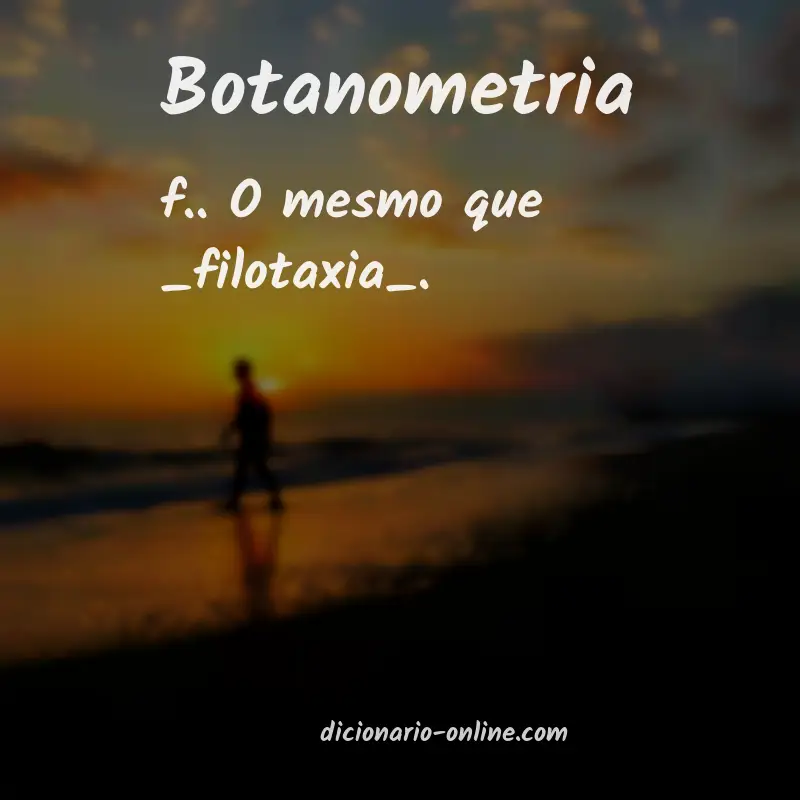Significado de botanometria