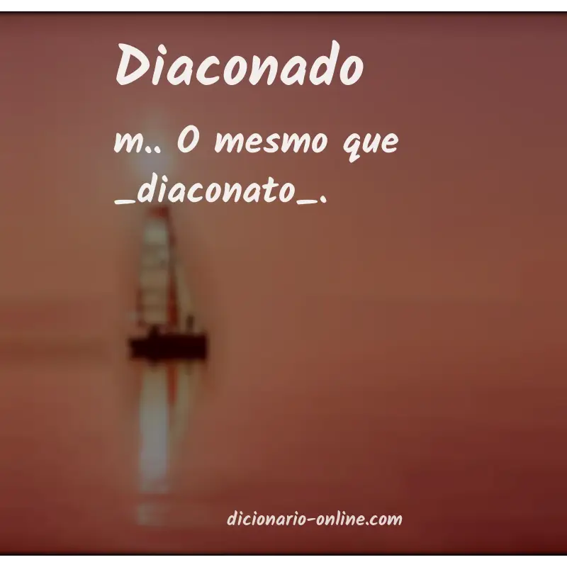Significado de diaconado