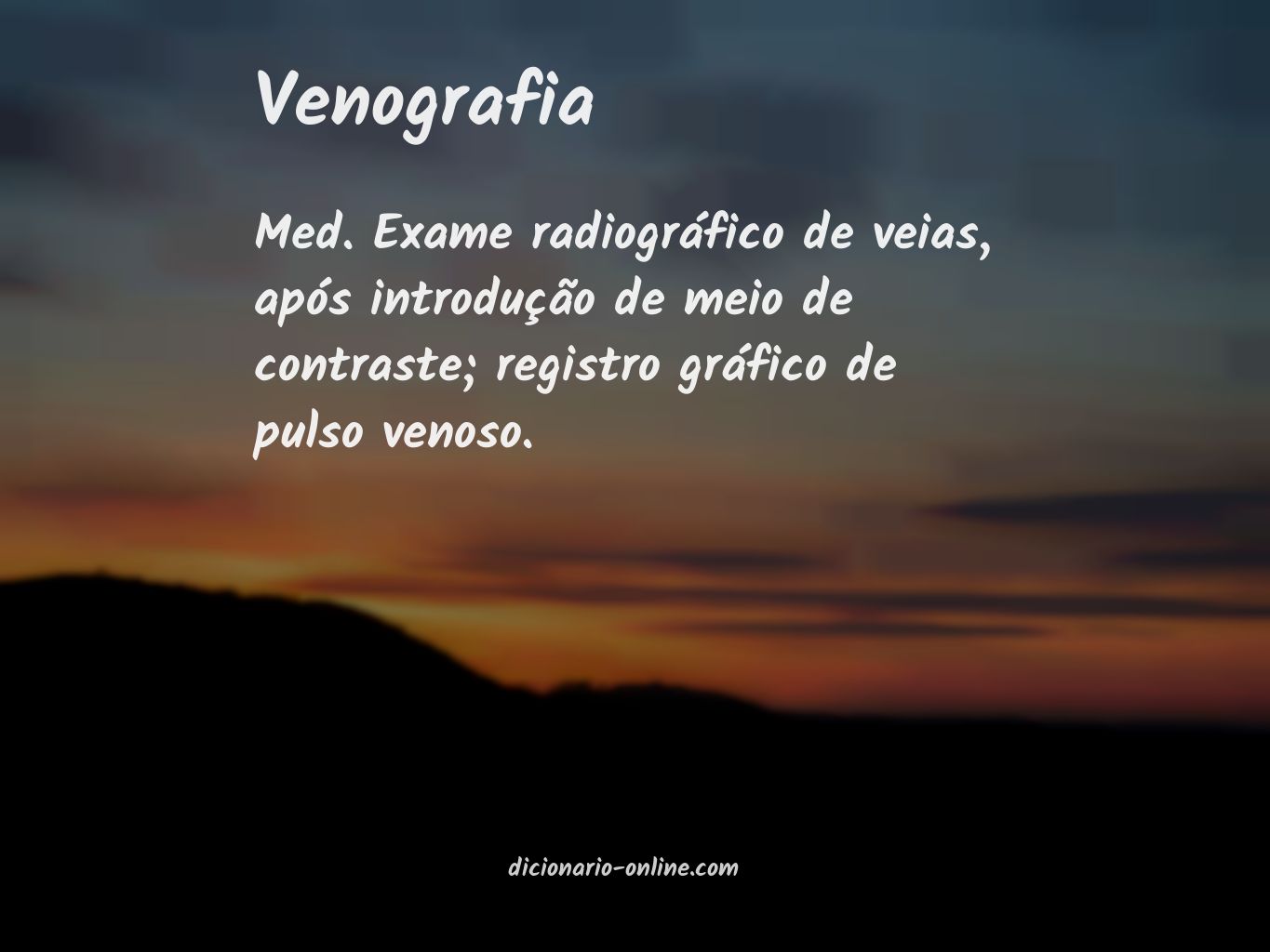 Significado de venografia