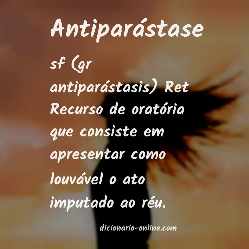 Significado de antiparástase
