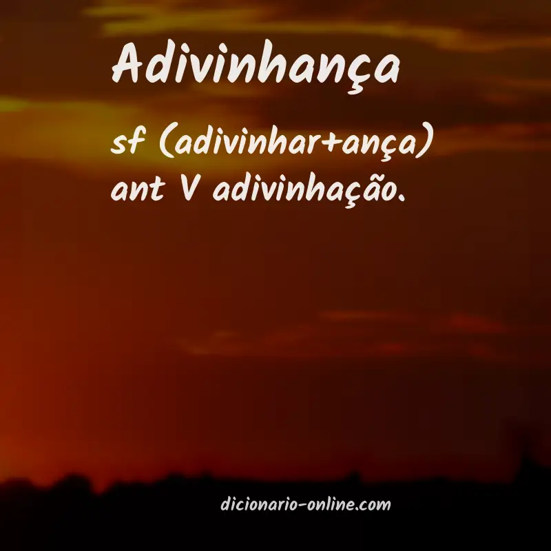 Significado de adivinhança