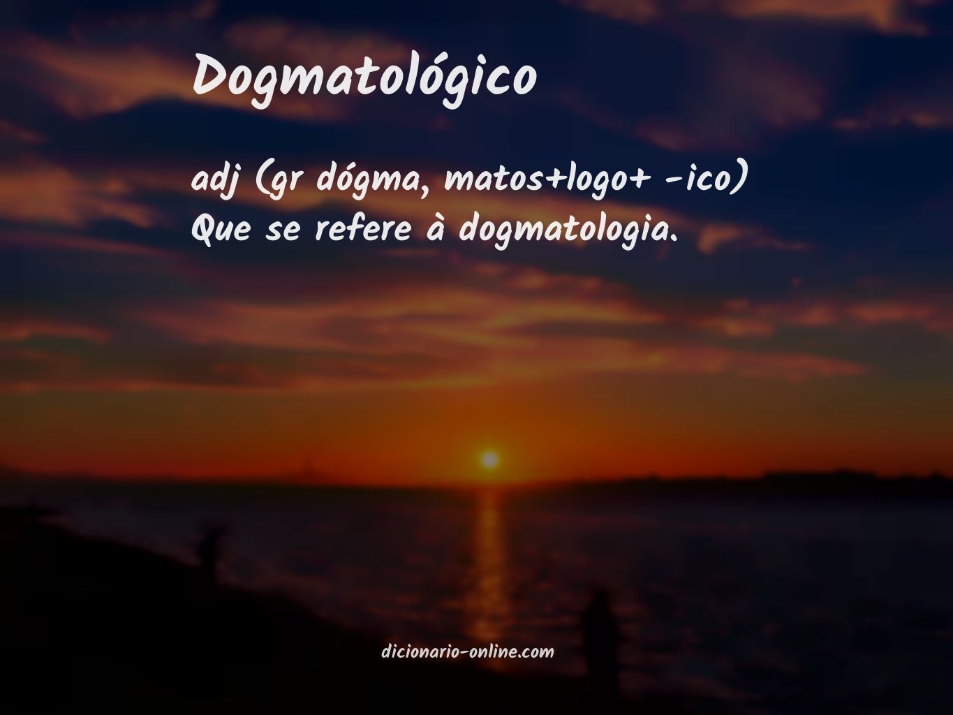 Significado de dogmatológico