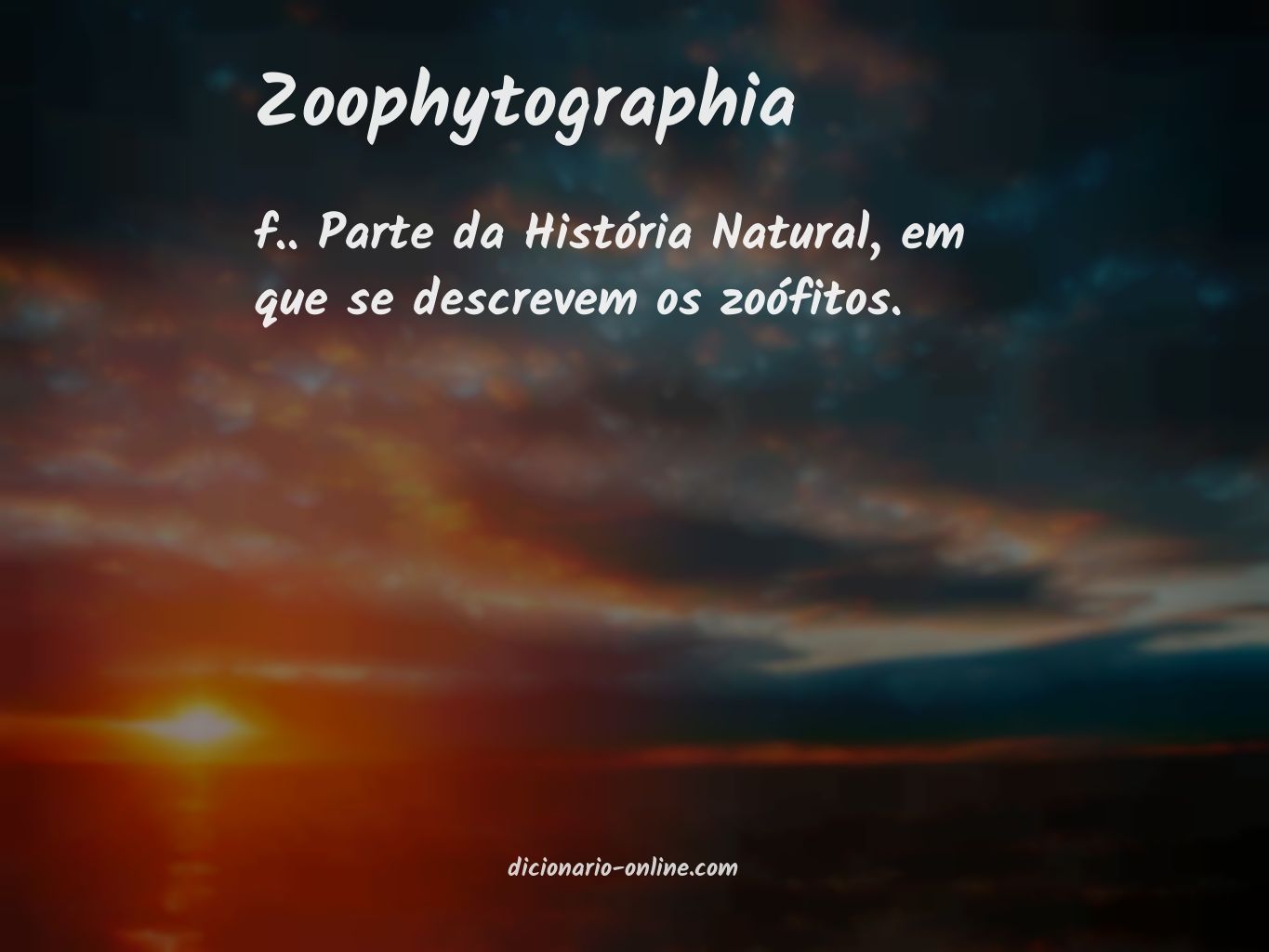 Significado de zoophytographia